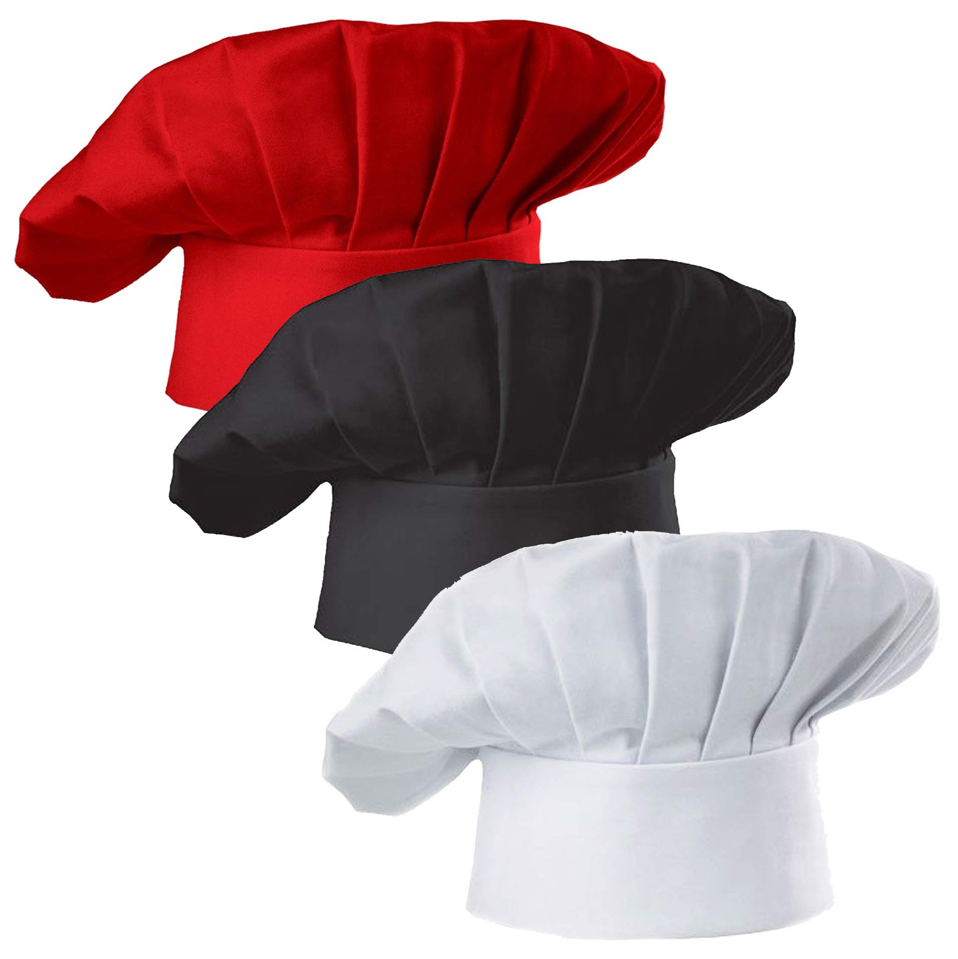 Kitchen Baker - Zestaw 3 sztuk czapek kucharskich dla