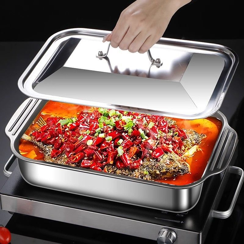 Kitchen Oven Baking Pans - Prostokątna, głęboka blacha do pieczenia ze