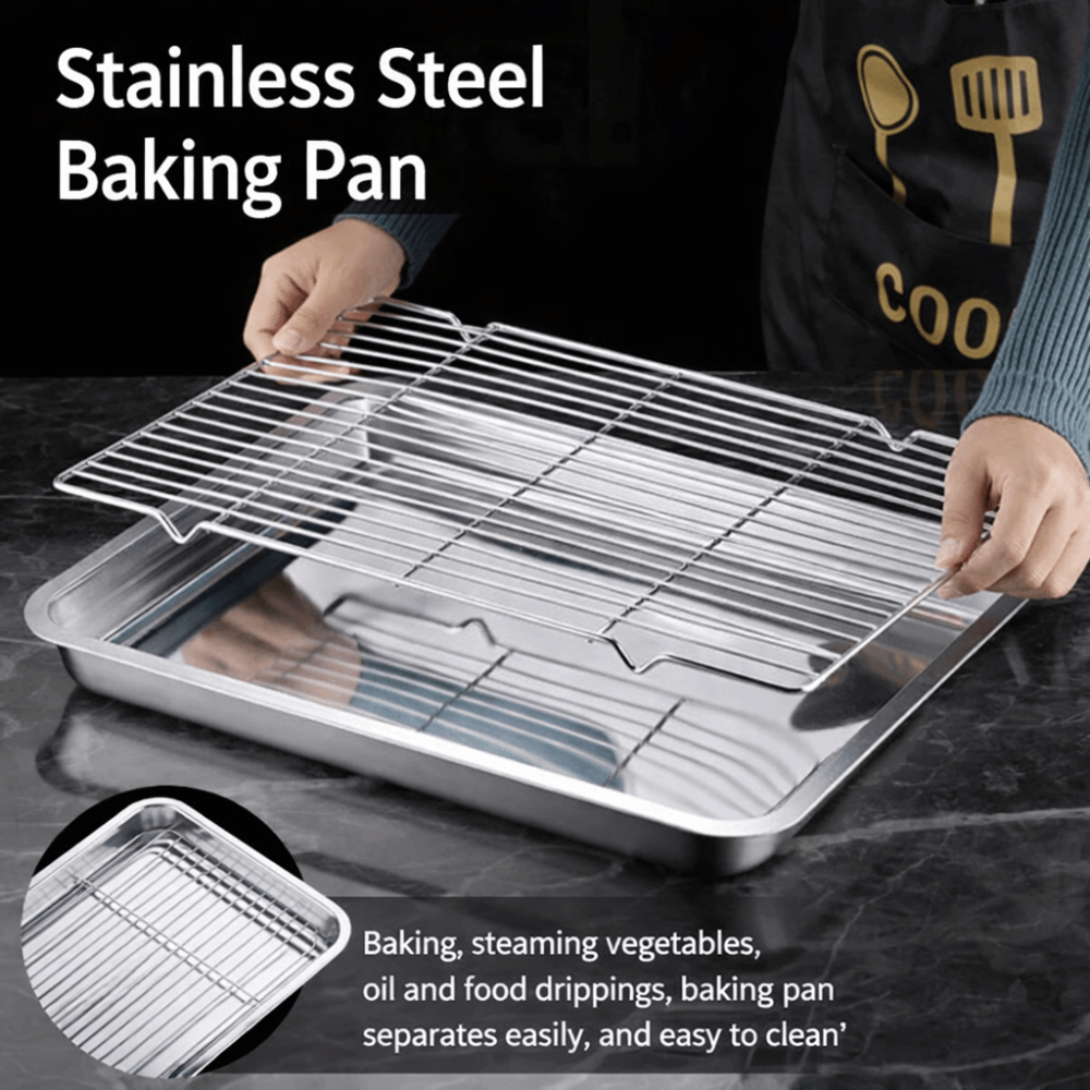Kitchen Oven Baking Pans - Przenośna, nieprzywierająca blacha do pieczenia ze