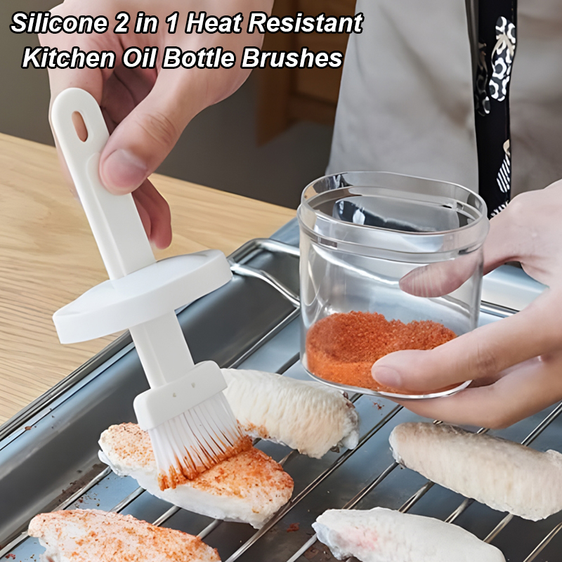 Pastry Brush Silicone - Szczotka kuchenna 2 w 1 odporna