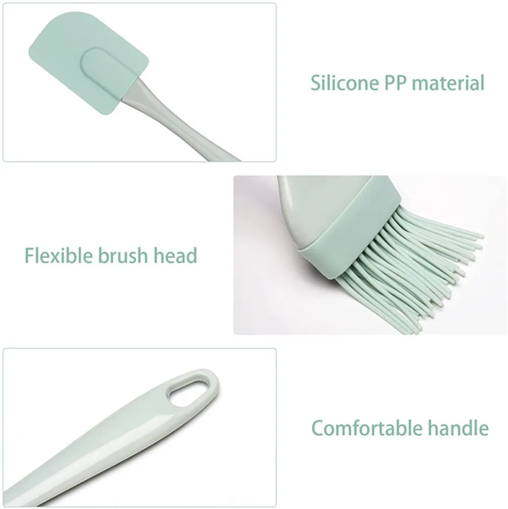 Pastry Brush Silicone - 3 szt. Szpatułki do kremu DIY