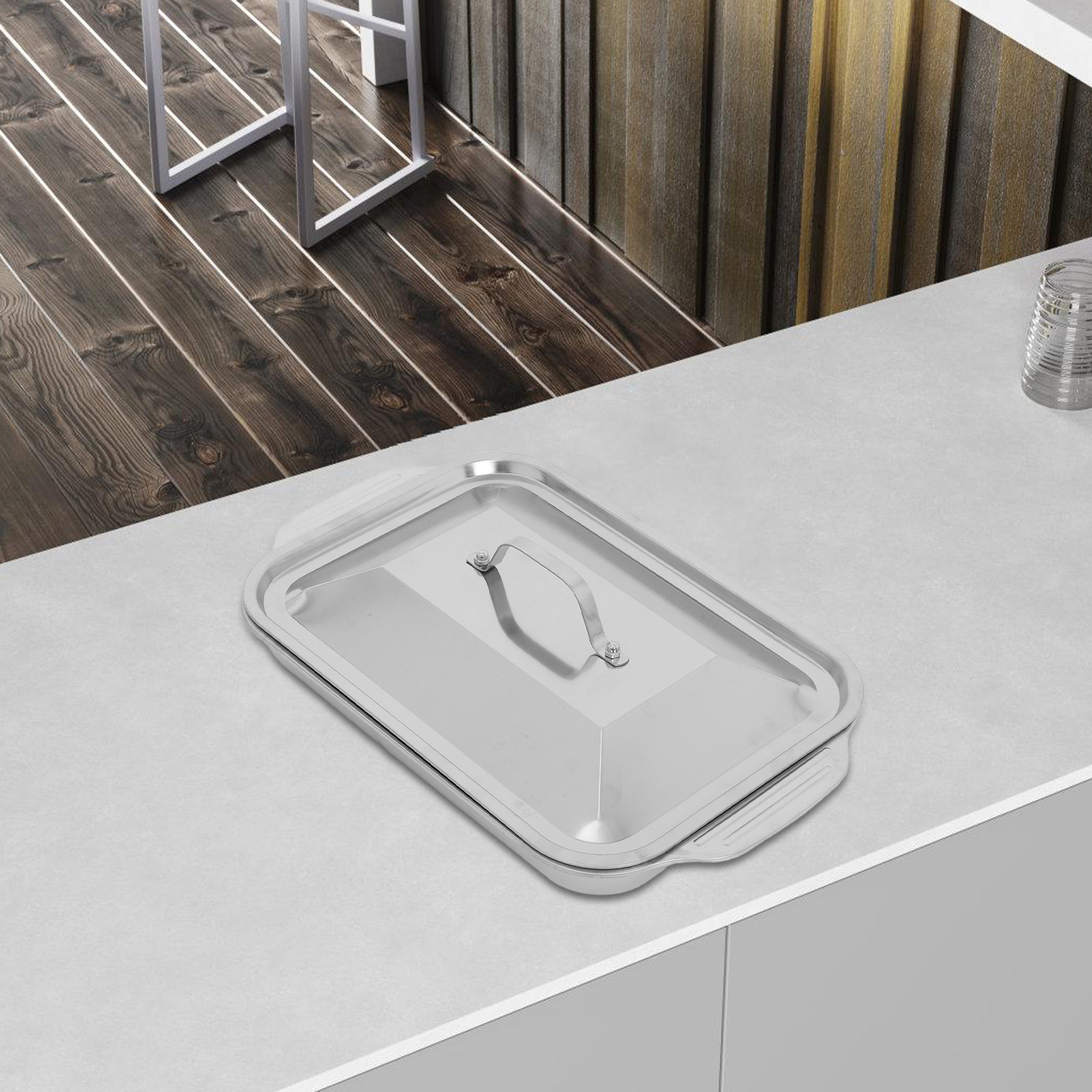 Kitchen Oven Baking Pans - Prostokątna blacha do grillowania ze stali
