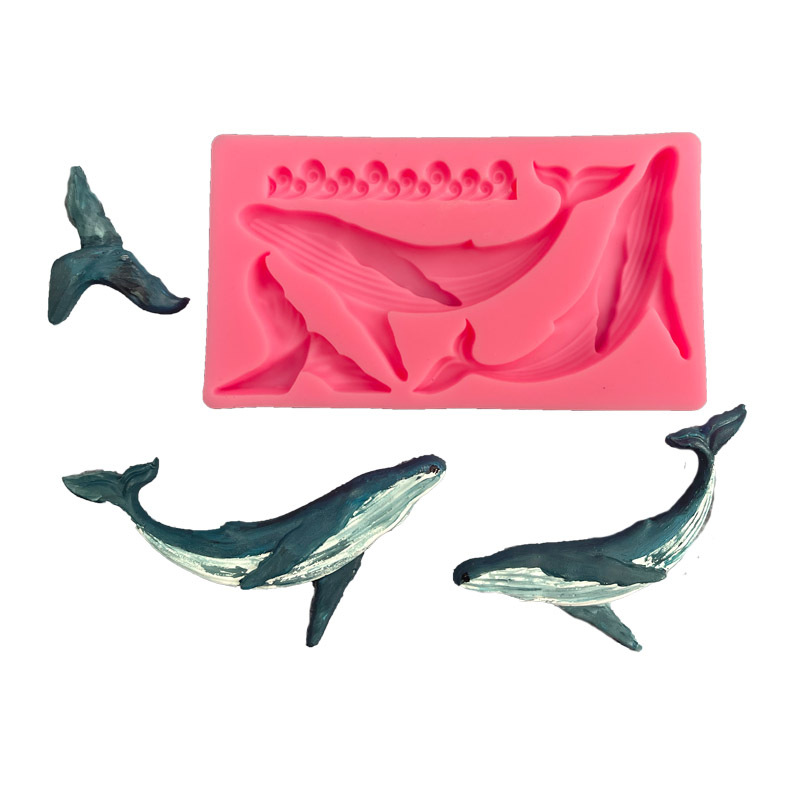 Kitchen Baking Store - DIY wieloryb silikonowe formy seria Ocean