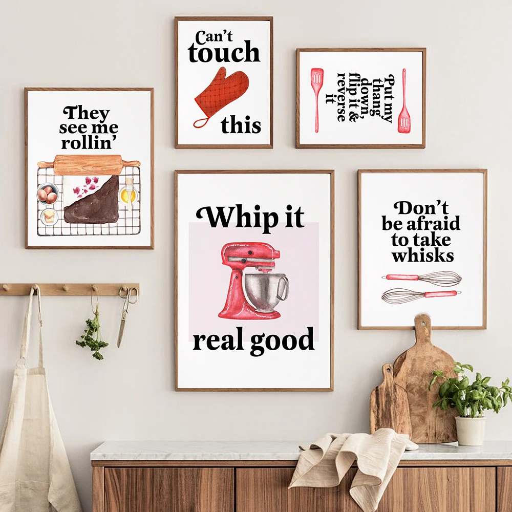 Zabawny nadruk do pieczenia, k – Kitchen Baking Quotes recenzja i cena