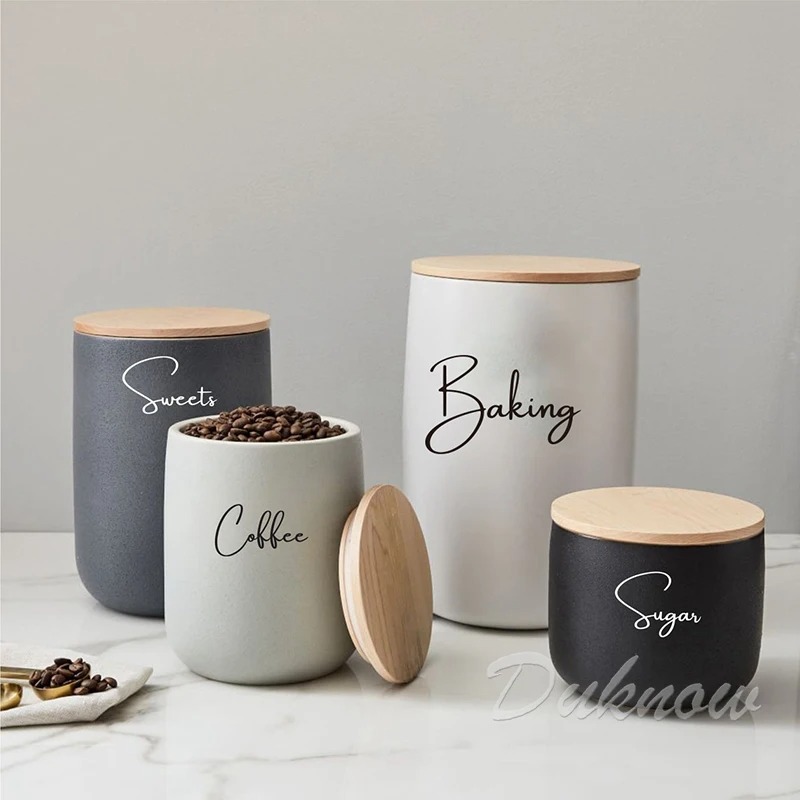Etykiety na słoiki do organiza – Kitchen Baking Quotes recenzja i cena